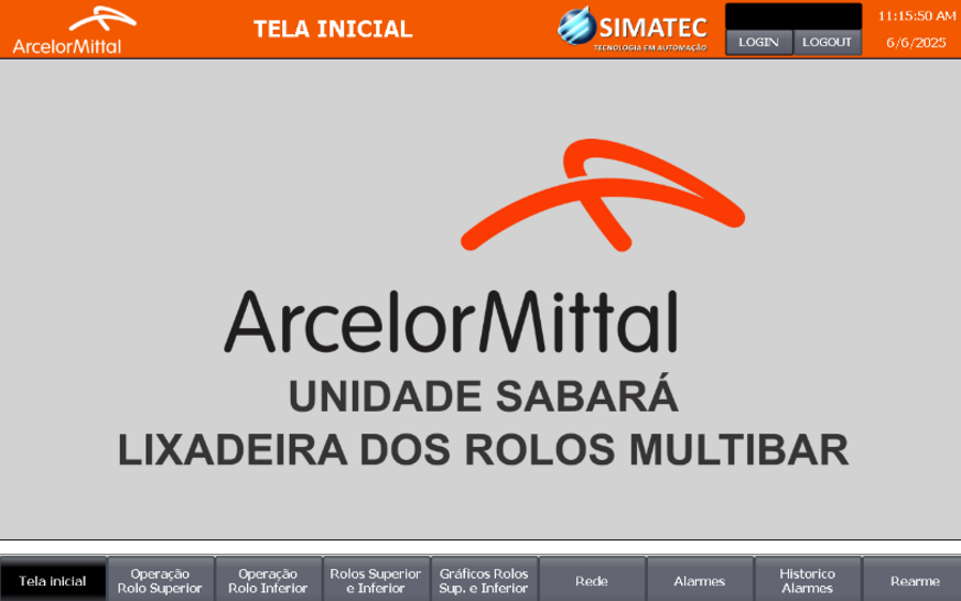 Imagem 1 do case Automação do lixamento dos rolos da Lixadeira Multibar