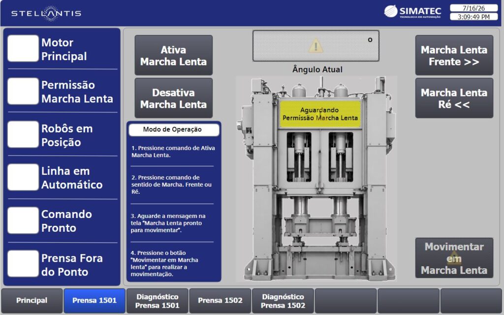 Imagem 2 do case Sistema de diagnóstico para prensas de manufatura